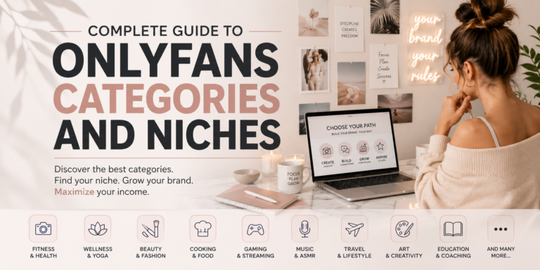 Complete Guide to OnlyFans Categories and Niches