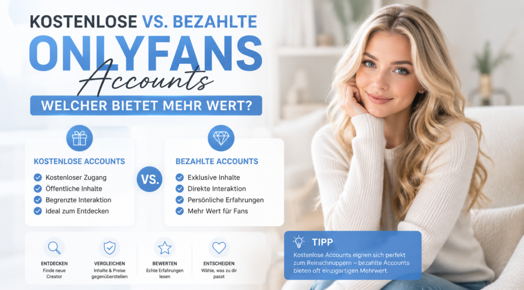 Kostenlose vs. Bezahlte OnlyFans Accounts: Welcher bietet mehr Wert? в новом стиле и красивую блондинку и в светлых тонах
