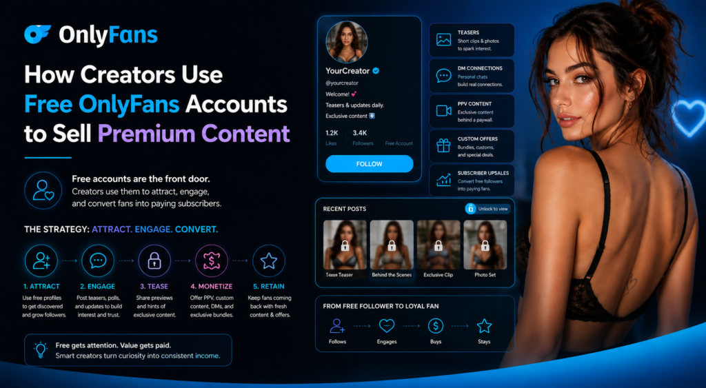 How Creators Use Free OnlyFans Accounts to Sell Premium Content